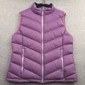 Mountain Hardwear Ratio Q-Shield 650 Down Vest Women's XL Purple Full Zip Puffer